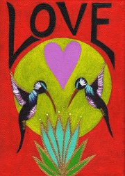 Hummingbird Positivity Print